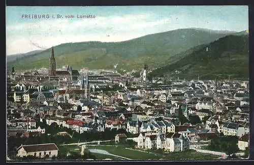 AK Freiburg / Breisgau, Vom Lorretto gesehen