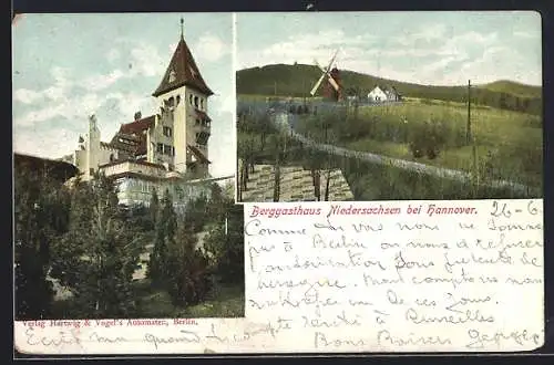AK Gehrden / Hannover, Berggasthaus Niedersachsen, Ortsansicht