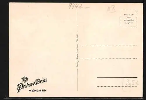 AK Weimar / Thüringen, Gasthaus z. weissen Schwan, Zitat von Goethe