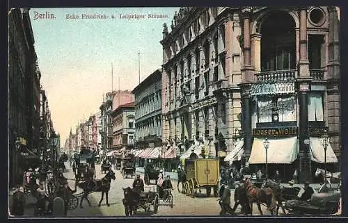 AK Berlin, Ecke Friedrichstrasse & Leipziger Strasse