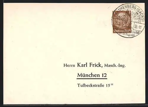 AK München, Masch.-Ing. Karl Frick, Tulbeckstrasse 15