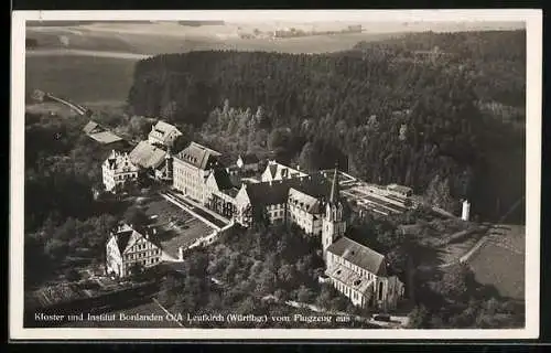 AK Berkheim / Biberach, Kloster und Institut Bonlanden vom Flugzeug aus