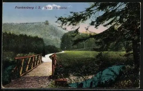 AK Frankenberg / Sachsen, Partie am Lützeltal