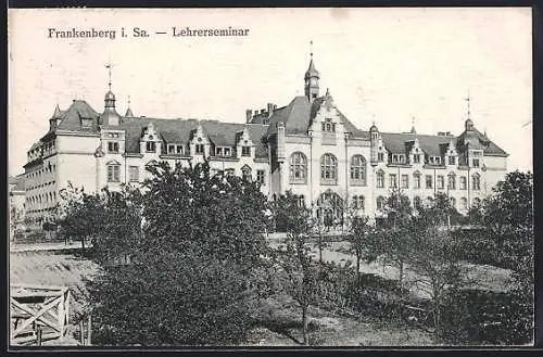 AK Frankenberg / Sachsen, Lehrerseminar mit Garten