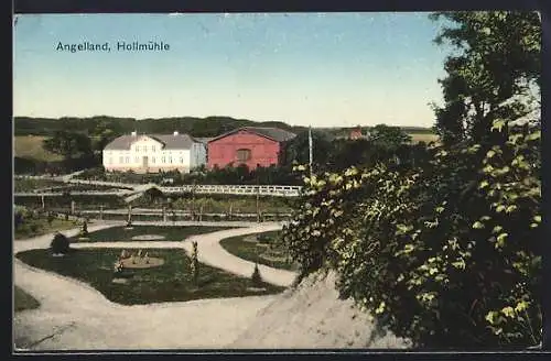 AK Hollmühle / Angeln, Ortspartie