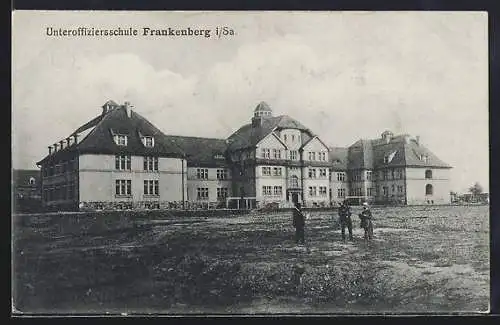 AK Frankenberg / Sachsen, Blick zur Unteroffiziersschule
