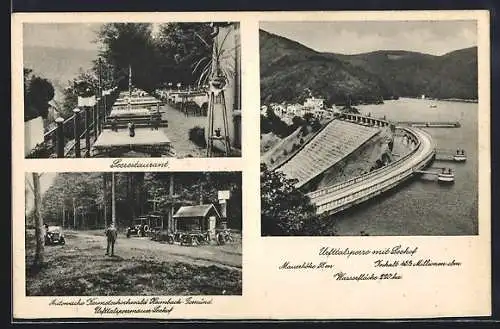 AK Gemünd / Eifel, Hotel Seehof, Inh. Carl Arens, Urfttalsperre
