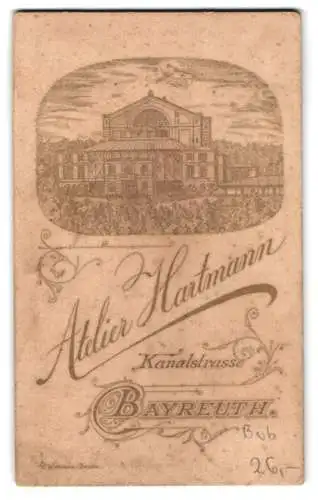Fotografie Atelier Hartmann, Bayreuth, Kanalstrasse, Ansicht Bayreuth, Blick nach dem Festspielhaus