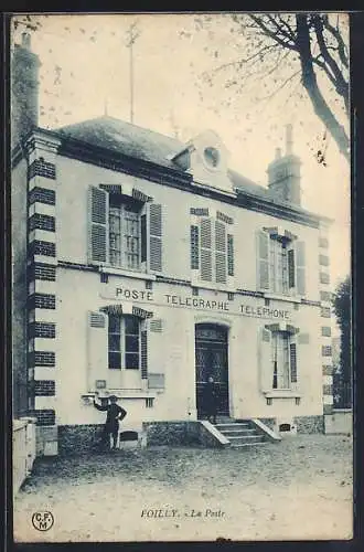 AK Poilly-sur-Serein, La Poste