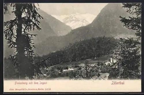 AK Finkenberg /Zillerthal, Ortsansicht mit dem Ingent