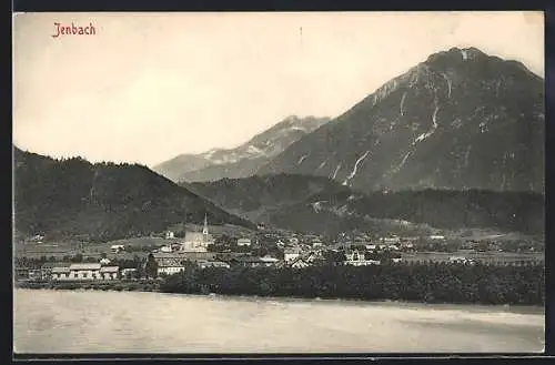 AK Jenbach, Gesamtansicht vom Flussufer