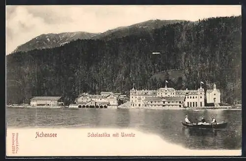 AK Achenkirch am Achensee, Hotel Scholastika mit Unnutz