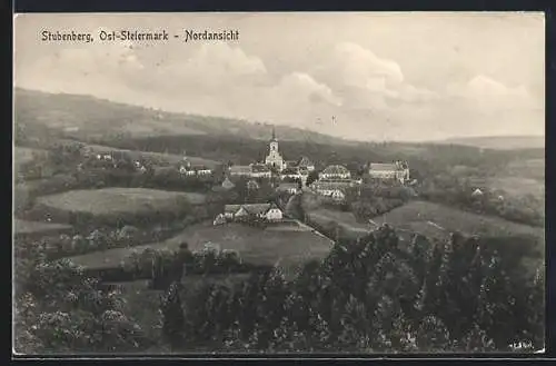 AK Stubenberg /Ost-Steiermark, Nordansicht des Ortes