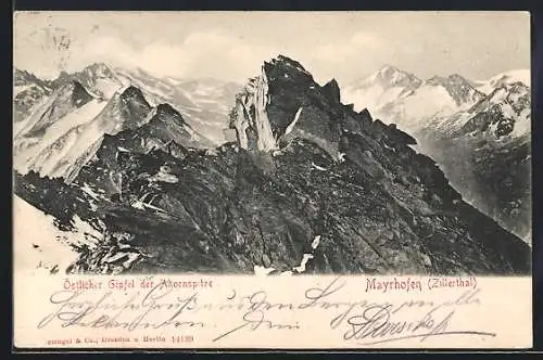 AK Mayrhofen /Zillerthal, Östlicher Gipfel der Ahornspitze