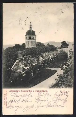 AK Graz, Schlossberg, Casematten und Glockenturm