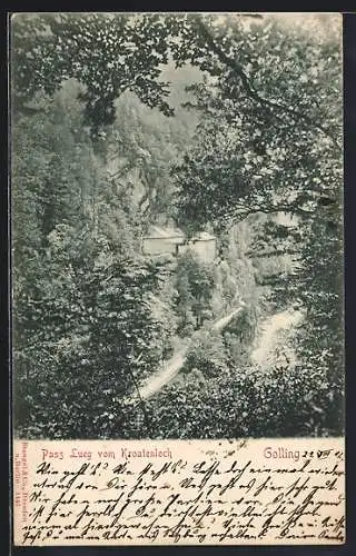 AK Golling, Pass Lueg vom Kroatenloch