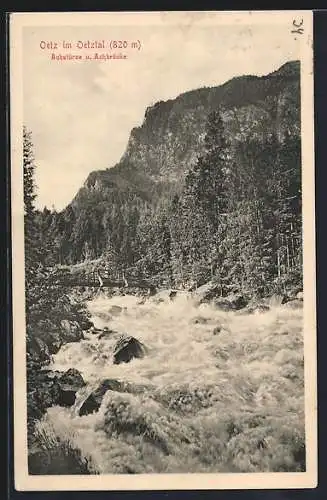 AK Oetz im Oetztal, Achstürze und Achbrücke