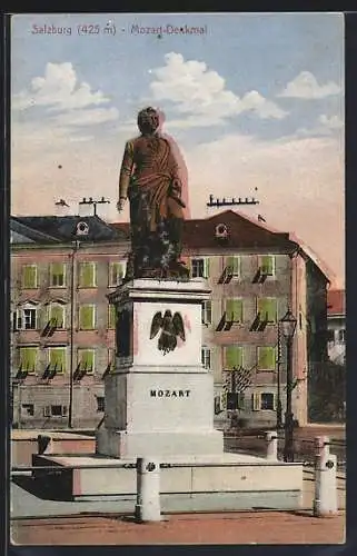 AK Salzburg, Mozart-Denkmal