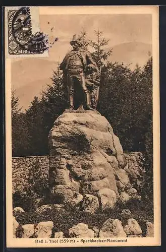 AK Hall /Tirol, Speckbacher-Monument