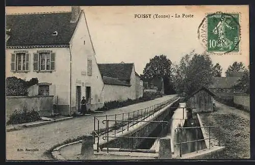 AK Foissy-sur-Vanne, La Poste