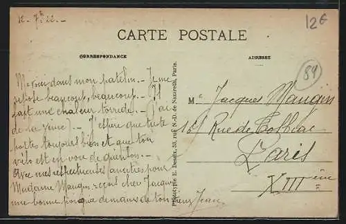 AK Foissy-sur-Vanne, La Poste