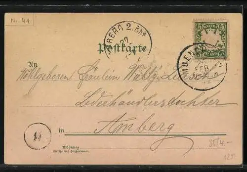 AK Klee Grusskarte mit Gedicht