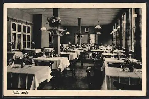 AK Neuhausen-Tiergarten, Wald-Restaurant, Bes. Paul Freiwald, Speisesaal