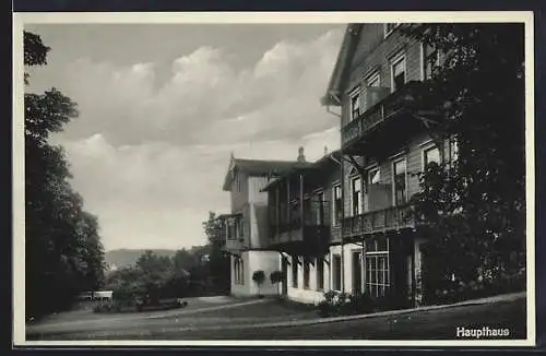 AK Gernrode / Harz, Haupthaus des Kurhotels Sanatorium Dr. Kaltenbach