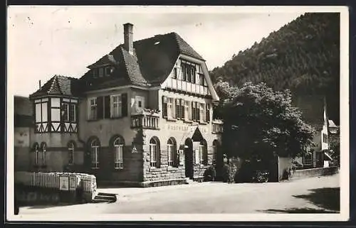 AK Unterreichenbach /Württ. Schwarzwald, Gasthof-Pension Löwen von Emil Seeger