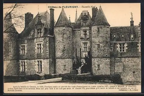 AK Fleurigny, Château de Fleurigny, Ensemble Nord