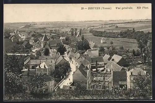 AK Druyes /Yonne, Vue générale