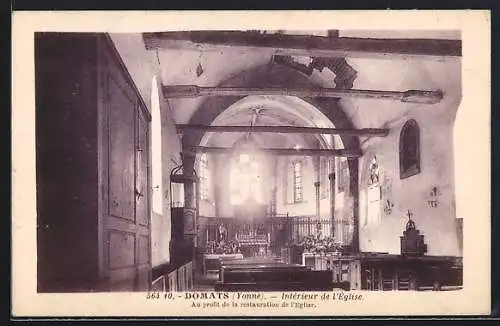 AK Domats /Yonne, Intérieur de l`Église
