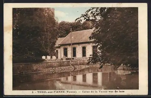 AK Theil-sur-Vanne /Yonne, Usine de la Vanne vue de face