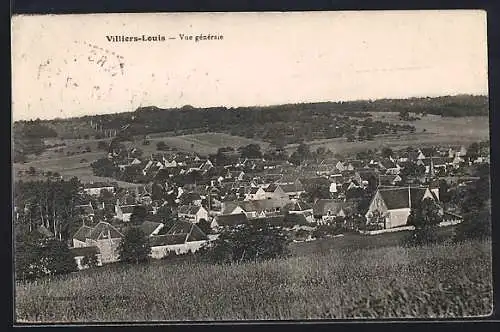 AK Villiers-Louis, Vue générale du village en paysage rural