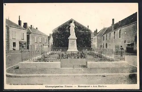 AK Champignelles /Yonne, Monument « Aux Morts »