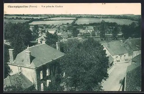 AK Champignelles /Yonne, Vue prise du Clocher