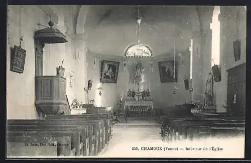 AK Chamoux /Yonne, Intérieur de l`église