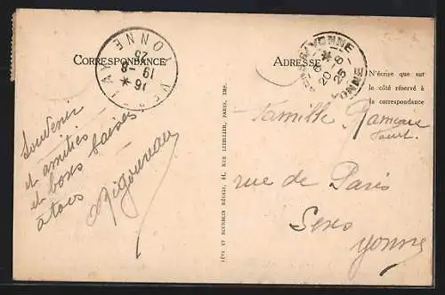 AK Avallon, Vue prise de la Morlande