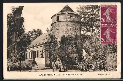AK Argenteuil /Yonne, Le Château et sa Tour