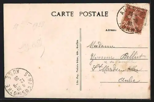 AK Arcy-sur-Cure, Vue Générale côté Ouest dans la vallée de la Cure