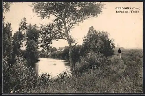 AK Appoigny /Yonne, Bords de l`Yonne