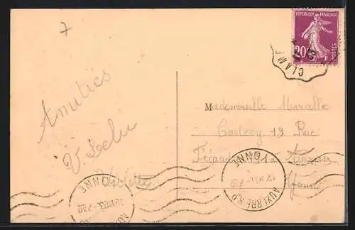 AK Andryes /Yonne, Le Clocher et l`Ancien Prieuré