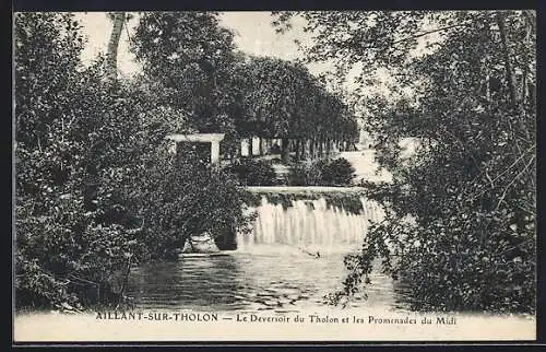AK Aillant-sur-Tholon, Le Deversoir du Tholon et les Promenades du Midi