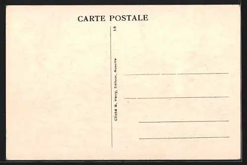 AK Annoux, Nos Églises de l`Yonne, Vue de l`église du village