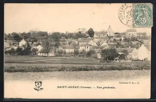 AK Saint-Agnan /Yonne, Vue générale