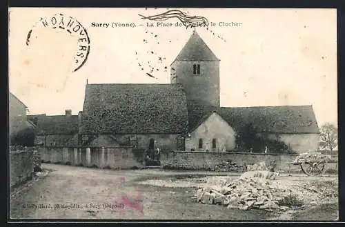 AK Sarry /Yonne, La Place et le Clocher