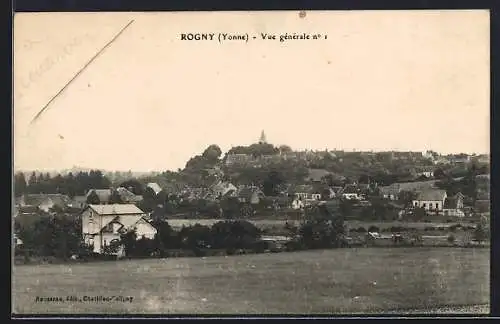 AK Rogny /Yonne, Vue générale n°1