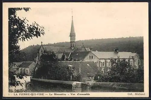 AK La Pierre-qui-Vire, Le Monastère, Vue d`ensemble