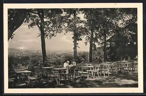 AK Wien, Schönbrunn, Restaurant Tirolergarten, Bes. Kom.-Rat W. Leupold