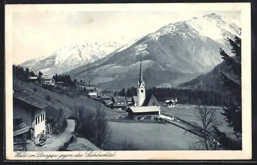 AK Wald i. Pinzgau, Ortsansicht gegen das Sulzbachtal